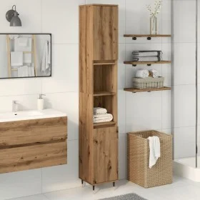 Armario de baño madera contrachapada roble artisan 30x30x190 cm de , Muebles de baño - Ref: Foro24-857197, Precio: 104,33 €, ...