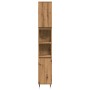 Armario de baño madera contrachapada roble artisan 30x30x190 cm de , Muebles de baño - Ref: Foro24-857197, Precio: 106,03 €, ...