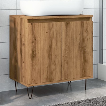 Armario de baño madera de ingeniería roble artisan 58x33x60 cm de , Muebles de baño - Ref: Foro24-857218, Precio: 47,18 €, De...