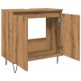 Armario de baño madera de ingeniería roble artisan 58x33x60 cm de , Muebles de baño - Ref: Foro24-857218, Precio: 47,18 €, De...