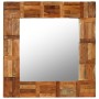 Espejo de pared de madera maciza reciclada 60x60 cm en Espejos | Comprar online en Foru.es