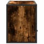 Mueble TV metal y madera contrachapada roble humo 80x31x39,5 cm de , Muebles TV - Ref: Foro24-848921, Precio: 61,02 €, Descue...
