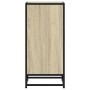 Aparador madera ingeniería y metal roble Sonoma 35,5x35x76 cm de , Aparadores - Ref: Foro24-848940, Precio: 57,37 €, Descuent...