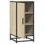Aparador madera ingeniería y metal roble Sonoma 35,5x35x76 cm de , Aparadores - Ref: Foro24-848940, Precio: 57,37 €, Descuent...