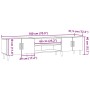 Mueble de TV madera ingeniería madera envejecida 180x31,5x40 cm de , Muebles TV - Ref: Foro24-857141, Precio: 107,19 €, Descu...