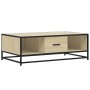 Mesa de centro madera ingeniería metal roble Sonoma 100x57x35cm de , Mesas de centro - Ref: Foro24-848760, Precio: 72,75 €, D...