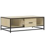 Mesa de centro madera ingeniería metal roble Sonoma 100x57x35cm de , Mesas de centro - Ref: Foro24-848760, Precio: 72,75 €, D...