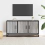 Mueble TV madera ingeniería y metal gris Sonoma 100x35x50 cm de , Muebles TV - Ref: Foro24-848832, Precio: 75,85 €, Descuento: %