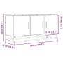 Mueble TV madera ingeniería y metal gris Sonoma 100x35x50 cm de , Muebles TV - Ref: Foro24-848832, Precio: 75,85 €, Descuento: %