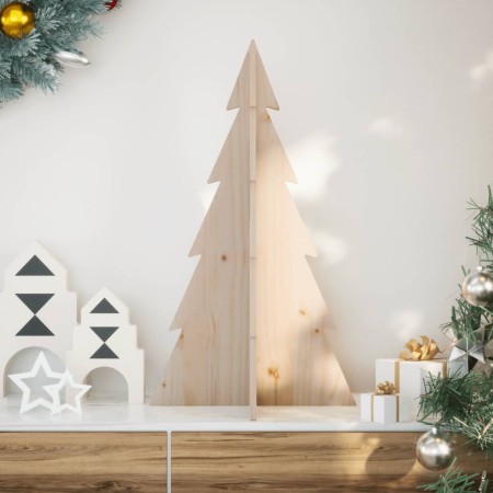 Árbol de Navidad de madera de adorno madera maciza pino 80 cm de , Arboles de navidad - Ref: Foro24-858168, Precio: 24,67 €, ...