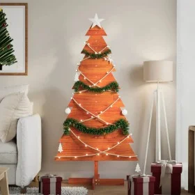 Árbol Navidad de adorno madera maciza pino marrón cera 150 cm de , Arboles de navidad - Ref: Foro24-858194, Precio: 36,22 €, ...