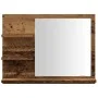 Espejo mueble de cuarto de baño madera envejecida 60x10,5x45 cm de , Tocadores de baño - Ref: Foro24-856255, Precio: 48,98 €,...