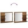 Espejo mueble de cuarto de baño madera envejecida 60x10,5x45 cm de , Tocadores de baño - Ref: Foro24-856255, Precio: 48,98 €,...