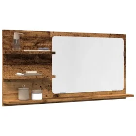 Espejo mueble de baño madera ingeniería envejecida 90x11x45 cm de , Tocadores de baño - Ref: Foro24-856262, Precio: 42,22 €, ...