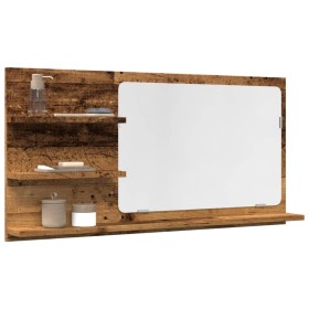Espejo mueble de baño madera ingeniería envejecida 90x11x45 cm de , Tocadores de baño - Ref: Foro24-856262, Precio: 40,52 €, ...