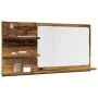 Espejo mueble de baño madera ingeniería envejecida 90x11x45 cm de , Tocadores de baño - Ref: Foro24-856262, Precio: 42,22 €, ...