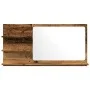 Espejo mueble de baño madera ingeniería envejecida 90x11x45 cm de , Tocadores de baño - Ref: Foro24-856262, Precio: 42,22 €, ...