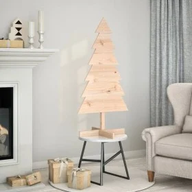 Árbol de Navidad de madera de adorno madera maciza pino 120 cm de , Arboles de navidad - Ref: Foro24-858189, Precio: 23,80 €,...