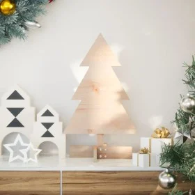 Árbol de Navidad de madera de adorno madera maciza pino 60 cm de , Arboles de navidad - Ref: Foro24-858180, Precio: 20,95 €, ...