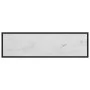 Tempered glass white console table 120x35x75 cm by vidaXL, Side tables - Ref: Foro24-322817, Price: 67,84 €, Discount: %