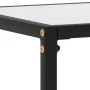 Tempered glass white console table 120x35x75 cm by vidaXL, Side tables - Ref: Foro24-322817, Price: 67,84 €, Discount: %