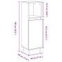 Armario de baño madera de ingeniería envejecida 30x30x100 cm de , Muebles de baño - Ref: Foro24-857205, Precio: 59,02 €, Desc...
