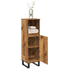 Armario de baño madera de ingeniería envejecida 30x30x100 cm de , Tocadores de baño - Ref: Foro24-857211, Precio: 59,22 €, De...