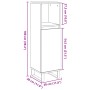 Armario de baño madera de ingeniería envejecida 30x30x100 cm de , Tocadores de baño - Ref: Foro24-857211, Precio: 62,77 €, De...