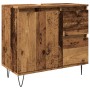 Mueble de lavabo madera de ingeniería envejecida 65x33x60 cm de , Muebles de baño - Ref: Foro24-857226, Precio: 95,05 €, Desc...