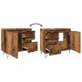 Mueble de lavabo madera de ingeniería envejecida 65x33x60 cm de , Muebles de baño - Ref: Foro24-857226, Precio: 95,05 €, Desc...