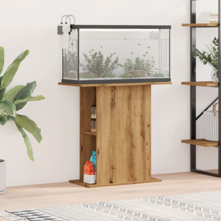 Soporte de acuario madera ingeniería roble artisan 36x75x72,5cm de , Soportes para acuarios - Ref: Foro24-857291, Precio: 61,...