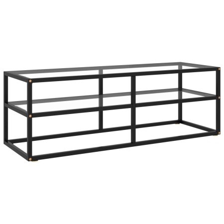 Mueble para TV negro con vidrio templado negro 120x40x40 cm de vidaXL, Muebles TV - Ref: Foro24-322859, Precio: 84,75 €, Desc...