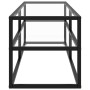 Mueble para TV negro con vidrio templado negro 120x40x40 cm de vidaXL, Muebles TV - Ref: Foro24-322859, Precio: 84,75 €, Desc...