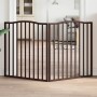 Puerta para perros plegable 2 paneles álamo marrón roble 160 cm de , Casetas y cercados para perros - Ref: Foro24-352234, Pre...