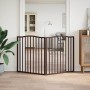 Puerta para perros plegable 2 paneles álamo marrón roble 160 cm de , Casetas y cercados para perros - Ref: Foro24-352234, Pre...