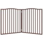 Puerta para perros plegable 2 paneles álamo marrón roble 160 cm de , Casetas y cercados para perros - Ref: Foro24-352234, Pre...