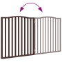 Puerta para perros plegable 2 paneles álamo marrón roble 160 cm de , Casetas y cercados para perros - Ref: Foro24-352234, Pre...