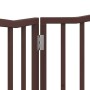 Puerta para perros plegable 2 paneles álamo marrón roble 160 cm de , Casetas y cercados para perros - Ref: Foro24-352234, Pre...