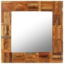 Espejo de pared de madera maciza reciclada 60x60 cm en Espejos | Comprar online en Foru.es