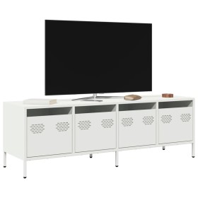 Mueble para TV acero laminado en frío blanco 135x39x43,5 cm de , Muebles TV - Ref: Foro24-851309, Precio: 114,94 €, Descuento: %