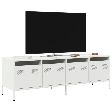 Mueble para TV acero laminado en frío blanco 135x39x43,5 cm de , Muebles TV - Ref: Foro24-851309, Precio: 114,94 €, Descuento: %