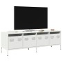 Mueble para TV acero laminado en frío blanco 135x39x43,5 cm de , Muebles TV - Ref: Foro24-851309, Precio: 114,94 €, Descuento: %