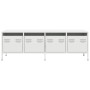 Mueble para TV acero laminado en frío blanco 135x39x43,5 cm de , Muebles TV - Ref: Foro24-851309, Precio: 114,94 €, Descuento: %