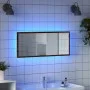 Espejo de baño LED madera ingeniería roble marrón 100x8,5x37 cm de , Tocadores de baño - Ref: Foro24-856274, Precio: 56,02 €,...