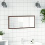 Espejo de baño LED madera ingeniería roble marrón 100x8,5x37 cm de , Tocadores de baño - Ref: Foro24-856274, Precio: 56,76 €,...