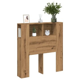 Cabecero armario madera ingeniería roble artisan 100x19x104,5cm de , Taquillas y armarios de almacenamiento - Ref: Foro24-856...