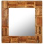 Espejo de pared de madera maciza reciclada 60x60 cm en Espejos | Comprar online en Foru.es