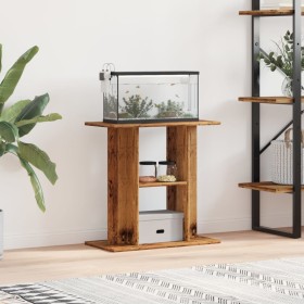 Soporte para acuario madera ingeniería envejecida 60x30x60 cm de , Soportes para acuarios - Ref: Foro24-857270, Precio: 47,34...