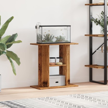 Soporte para acuario madera ingeniería envejecida 60x30x60 cm de , Soportes para acuarios - Ref: Foro24-857270, Precio: 47,34...
