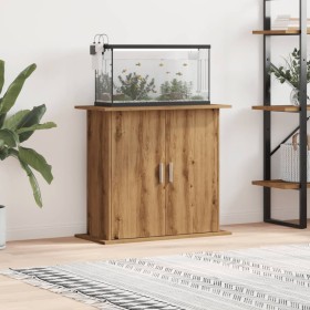 Soporte para acuario madera ingeniería roble artisan 81x36x73cm de , Soportes para acuarios - Ref: Foro24-857279, Precio: 94,...